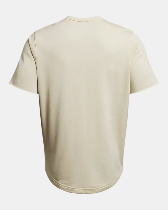 Camiseta de manga corta con bloque de color UA Rival Terry para hombre, Brown, pdpMainDesktop image number 3